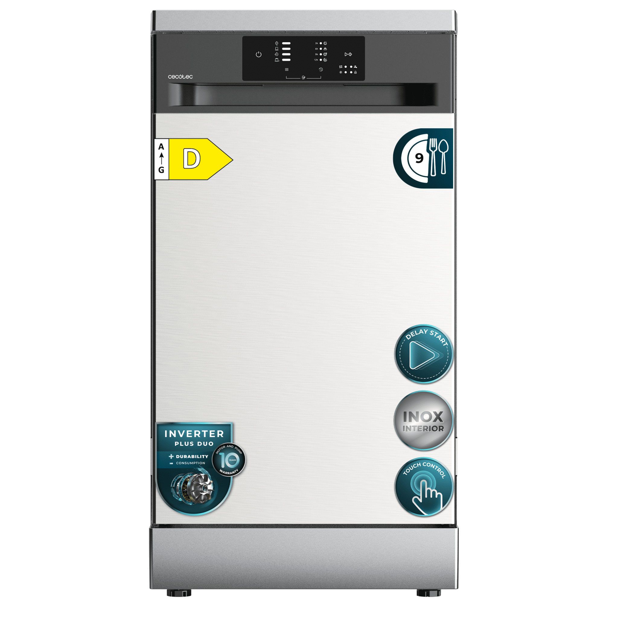 Lavavajillas Cecotec Bolero Aguazero 4350 Inox
