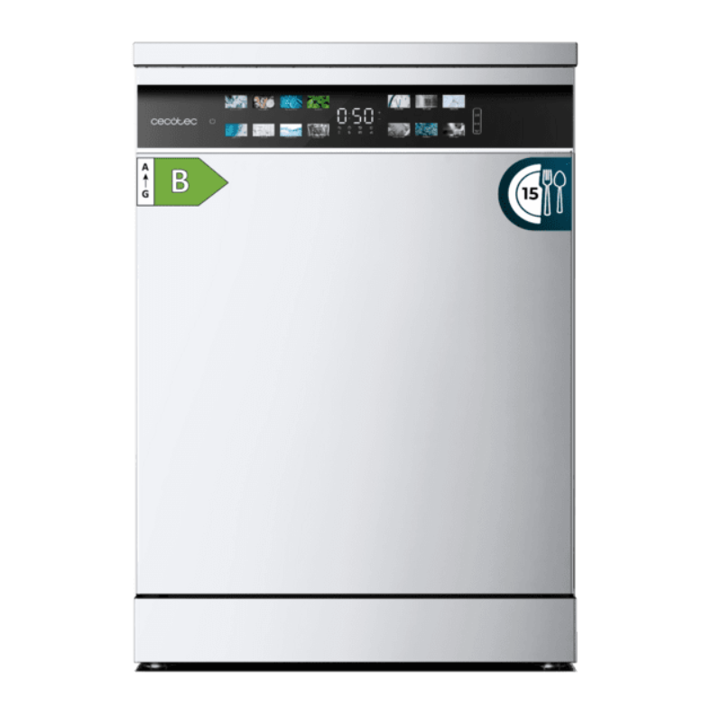 Cecotec Lavavajillas Independiente Aguazero 6700 B 60 cm 15 servicios