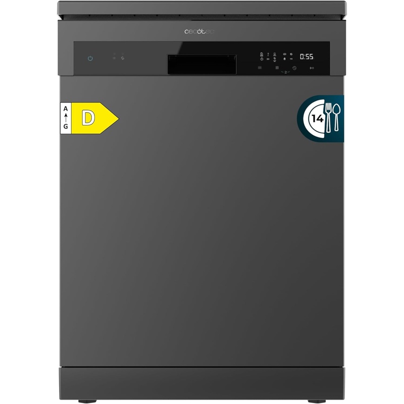 Cecotec Lavavajillas Bolero Aguazero 6200 14 cubiertos 6 programas 10 L 46 dB 60 cm Inox oscuro